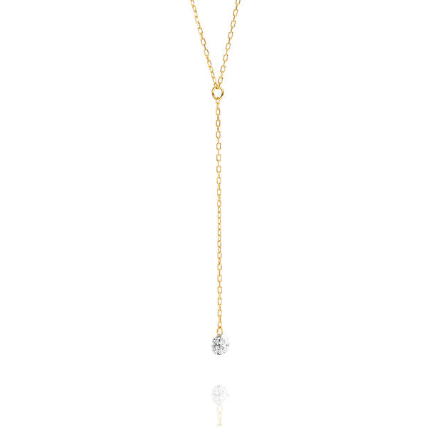 Halskette Y-PURE Diamant, 18 Karat Gelbgold