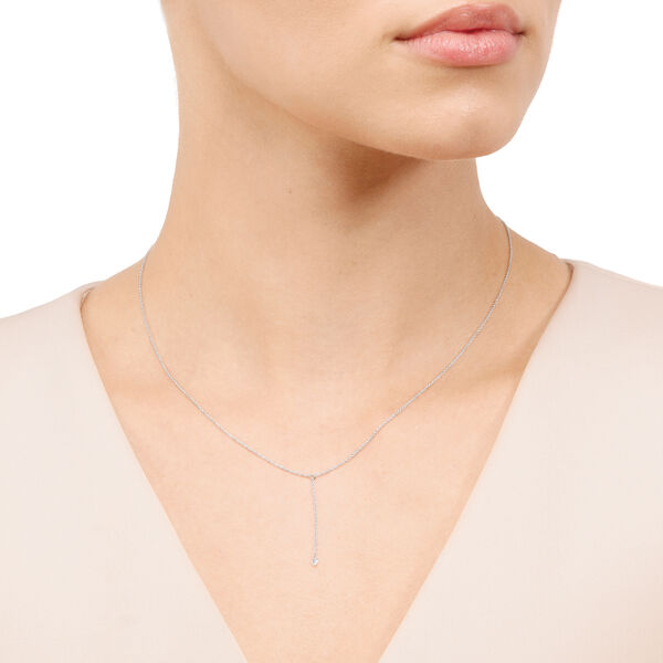 Halskette Y-PURE Diamant, 18 Karat Wei�gold 