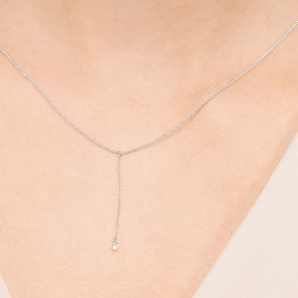 Halskette Y-PURE Diamant, 18 Karat Wei�gold 