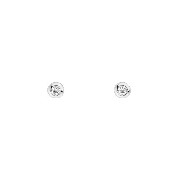 Ohrstecker MINI Pure 18 K Gelbgold vergoldet, 925 Sterlingsilber