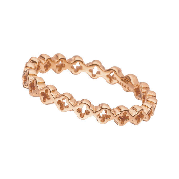 Ring Endless Clover, 18 K Rosegold vergoldet, Gr��e 52