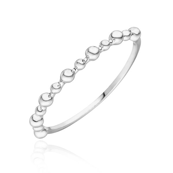 Ring Kugel, 18 Karat Wei�gold