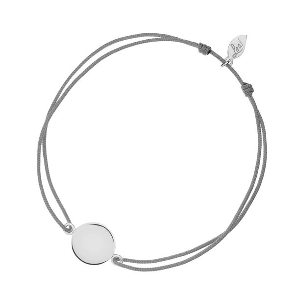 Gl�cksb�ndchen Slices, Silber, Grau 