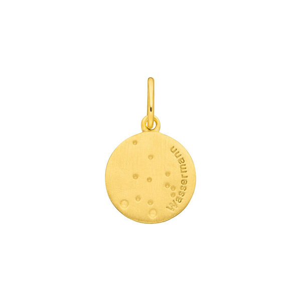Wassermann ZODIAC SIGN, 18 Karat Gelbgold vergoldet 