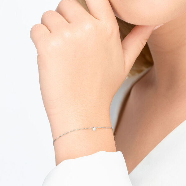 Armkette PURE Diamanten, 18 Karat Wei�gold 