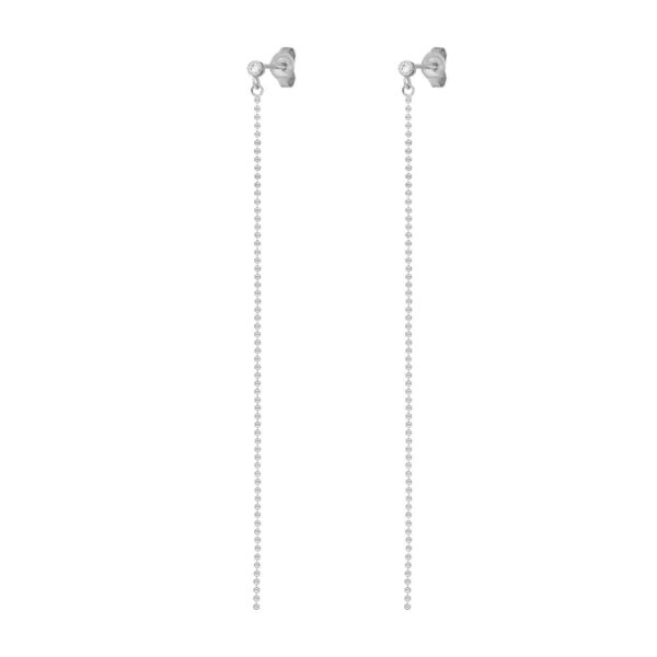 Ohrstecker MY FIRST DIAMOND, ball chain, 14 Karat Wei�gold 