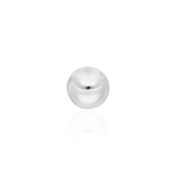 Single Piercing Kugel, 14 Karat Wei�gold 