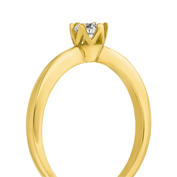 Verlobungsring Classic Solitair 0,25ct, 14 Karat Gelbgold 