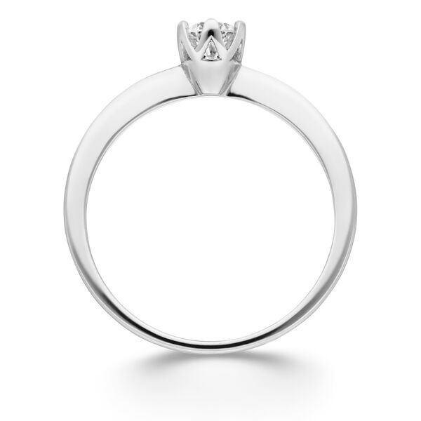 Verlobungsring Classic Solitair 0,25ct, 14 Karat Wei�gold 