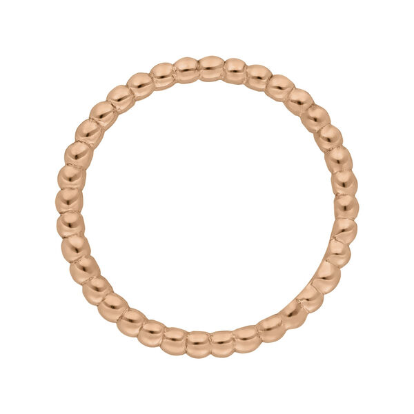 Ring Kugel, 14 Karat Rosegold 
