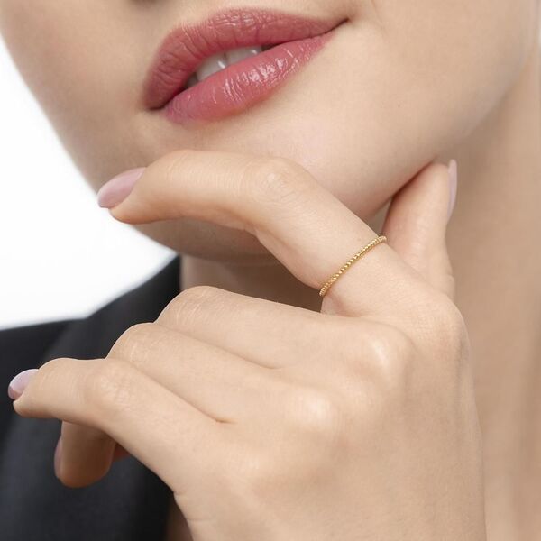 Ring Twist, 18 Karat Gelbgold 