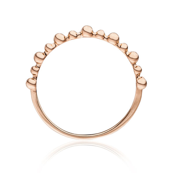 Ring Kugel, 18 Karat Rosegold 