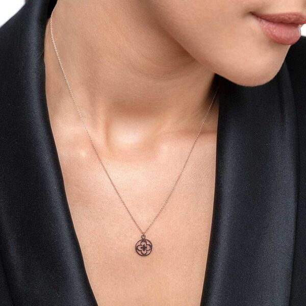 Halskette Clover, 14 Karat Rosegold 