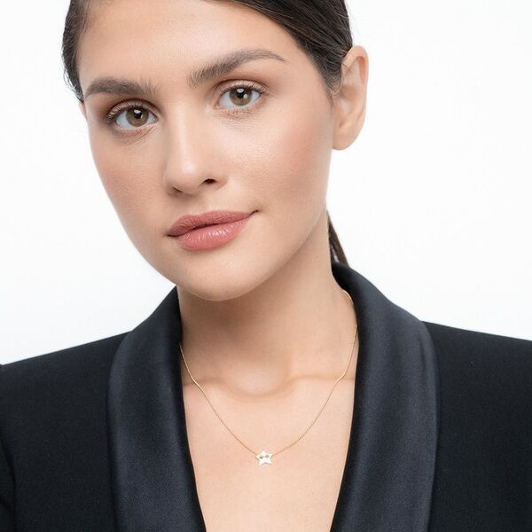 Halskette Star, 14 Karat Gelbgold 