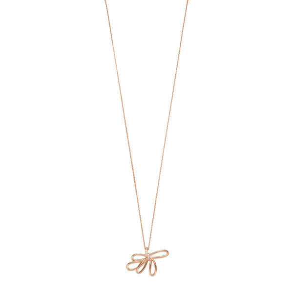 Halskette Blossom, 18 Karat Rosegold vergoldet 