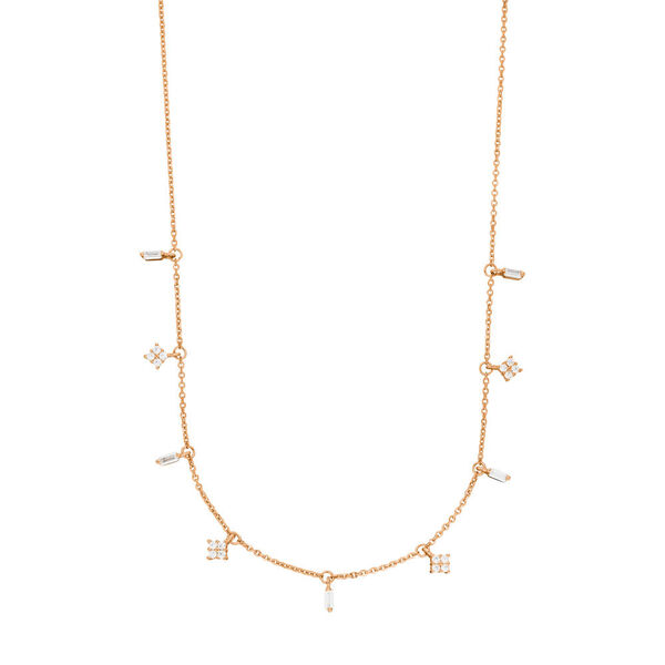 Choker CRYSTAL, 18 Karat Rosegold vergoldet 