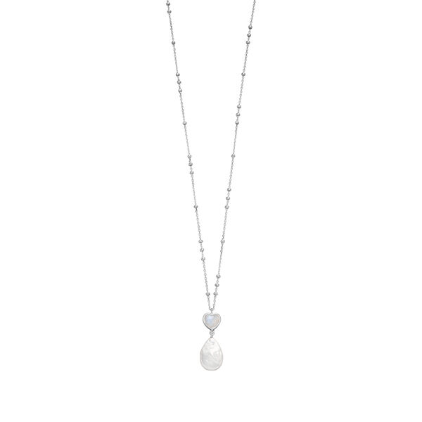 Halskette VALENTINE PEARLS, Mondstein, 925 Sterlingsilber 