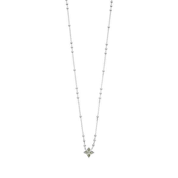 Halskette BLOOM, Labradorit/Aventurin, 925 Sterlingsilber 