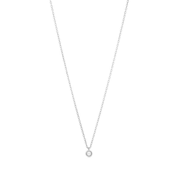 Halskette Pure mit Perle, 925 Sterlingsilber 