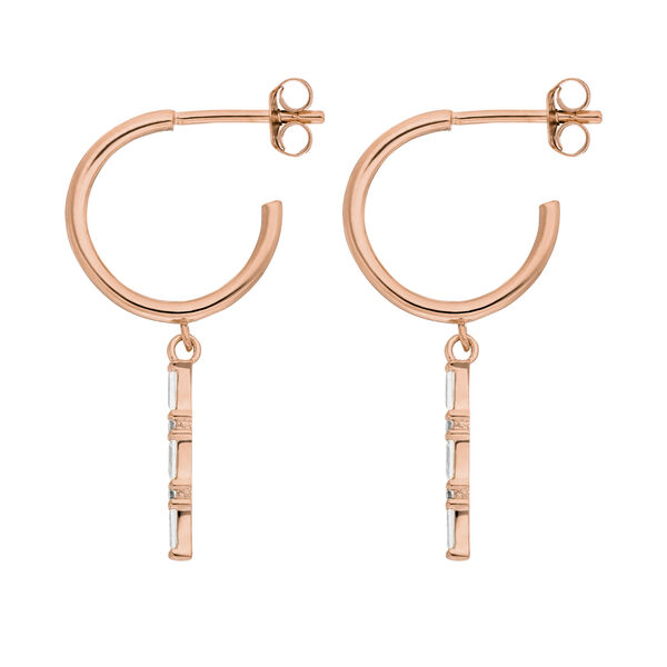 Creole ICE CUBE, 18 K Rosegold vergoldet 