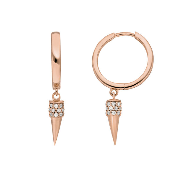 Creole Single Stud, 18 K Rosegold vergoldet 