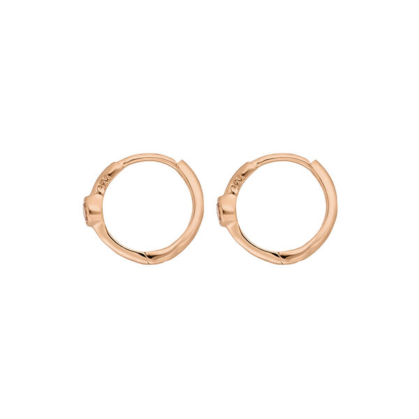 Creole One Gem, Rosenquarz, 18 K Rosegold vergoldet 