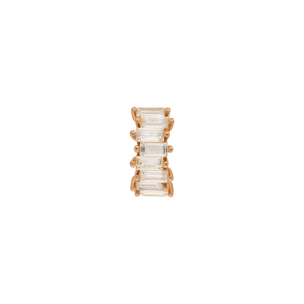 Silber Earcuff, ICE CUBE, Rosegold 
