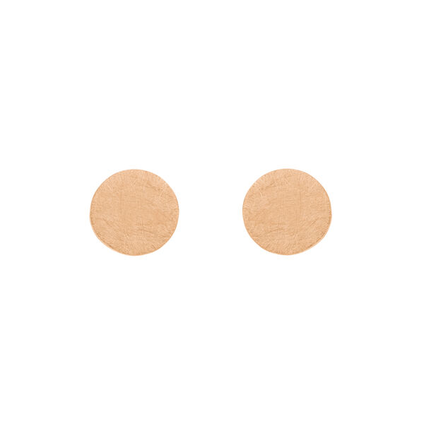 Ohrstecker Pl�ttchen, klein, 18 K Rosegold vergoldet 