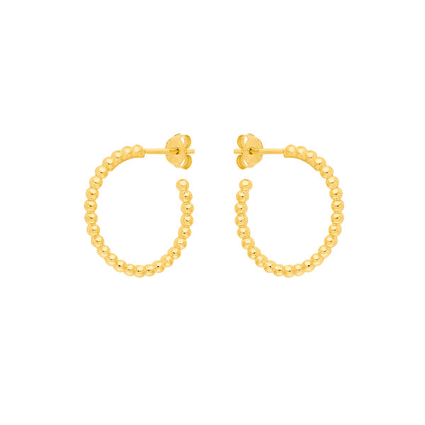 Creole Kugelring, 20mm, 18 K Gelbgold vergoldet 