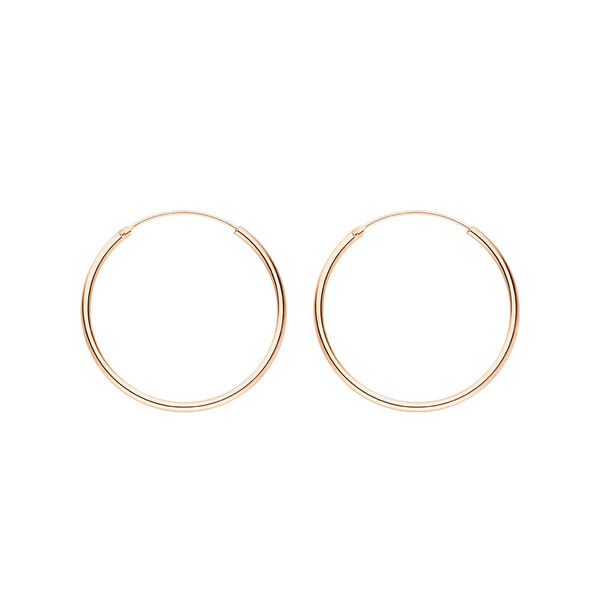 Creole Pure, 30mm, 18K Rosegold vergoldet 