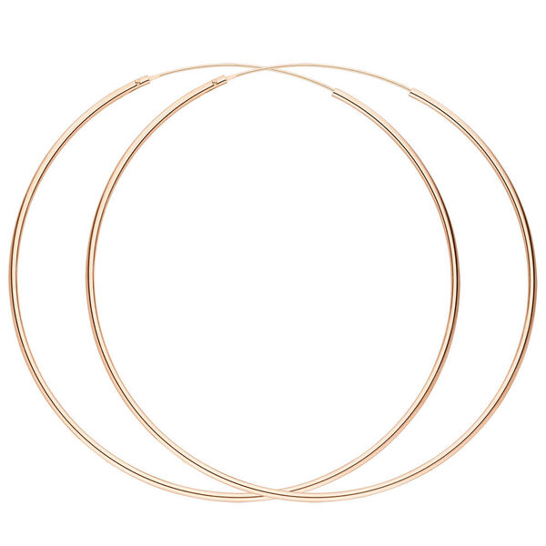 Creole Pure, 70mm, 18 K Rosegold vergoldet 