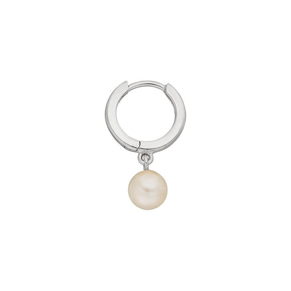 Single Creole PEARL, 925 Sterlingsilber 