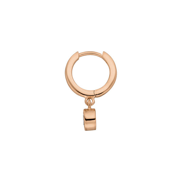 Single Creole PURE, 18 K Rosegold vergoldet 