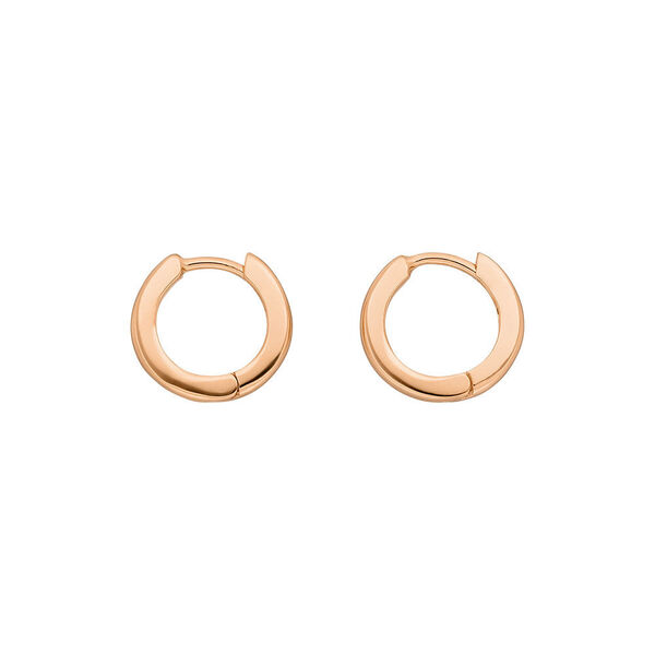 Mini-Klappcreolen, 18 K Rosegold vergoldet 