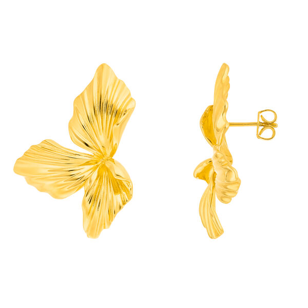 Ohrstecker ALOHA, 18 K Gelbgold vergoldet 