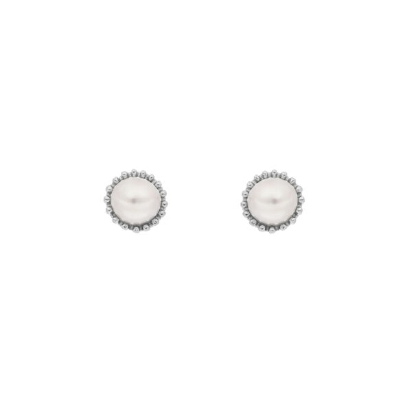 Ohrstecker mit Perle, 925 Sterlingsilber 