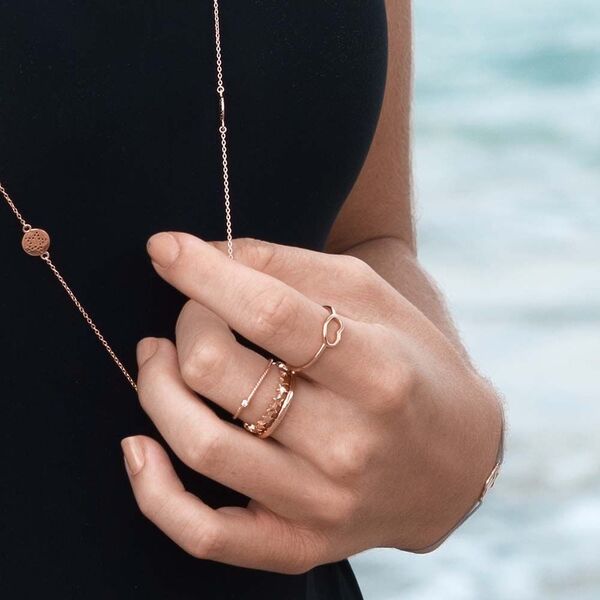 Stacking Ring Basic, 925 Sterlingsilber, Gr��e 50 