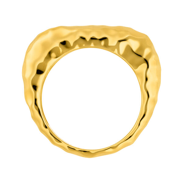Ring BOLD Hammered, 18 Karat Gelbgold vergoldet 