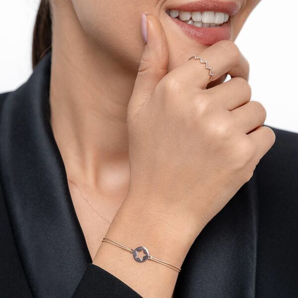 Freundschaftsarmband Star, 14 Karat Rosegold 